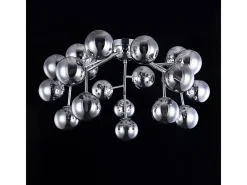 Maytoni Plafón-Dallas Plafón Semi Empotrado Cromo, 20 Luces, G9 Gris