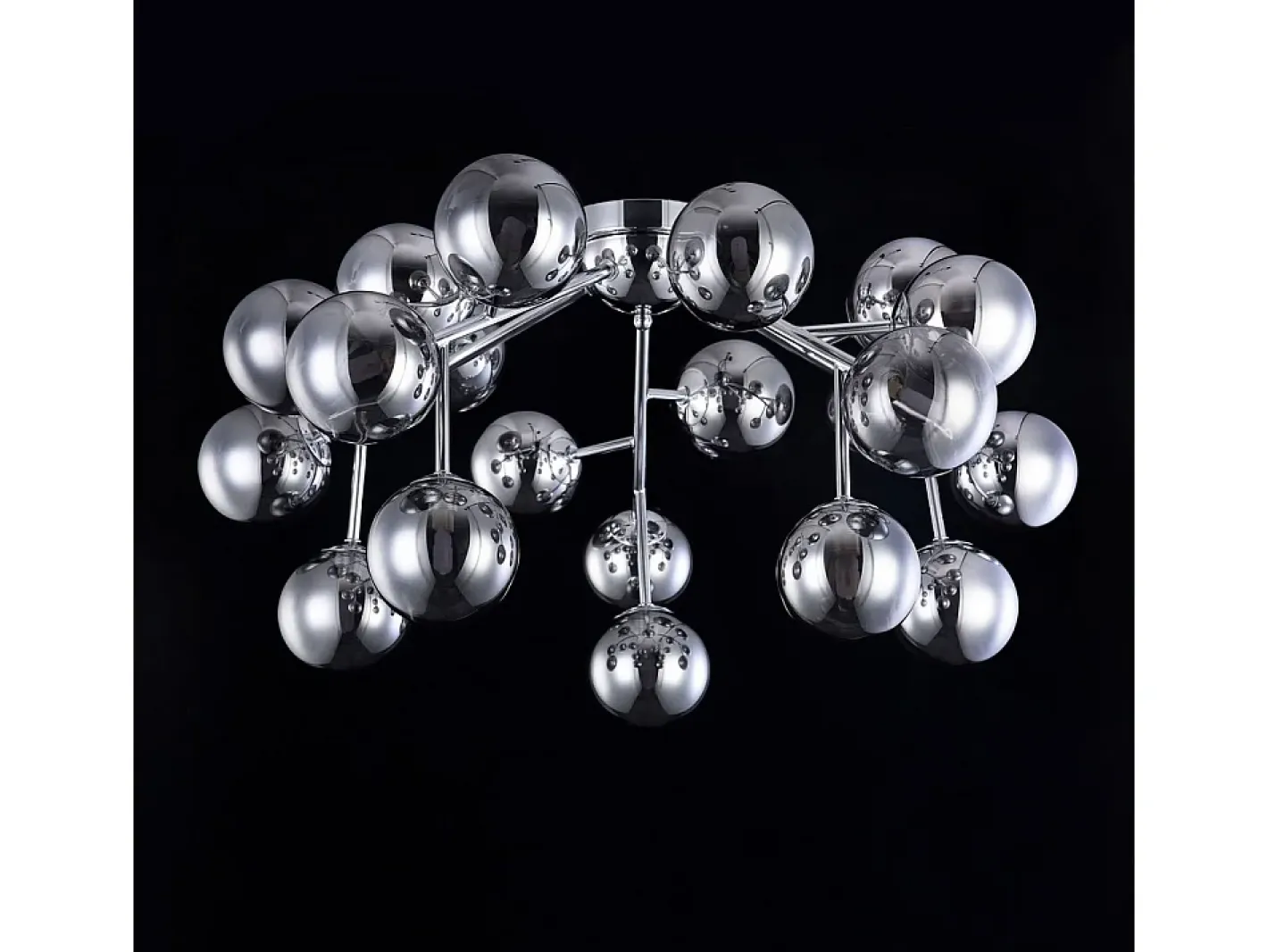 Maytoni Plafón-Dallas Plafón Semi Empotrado Cromo, 20 Luces, G9 Gris