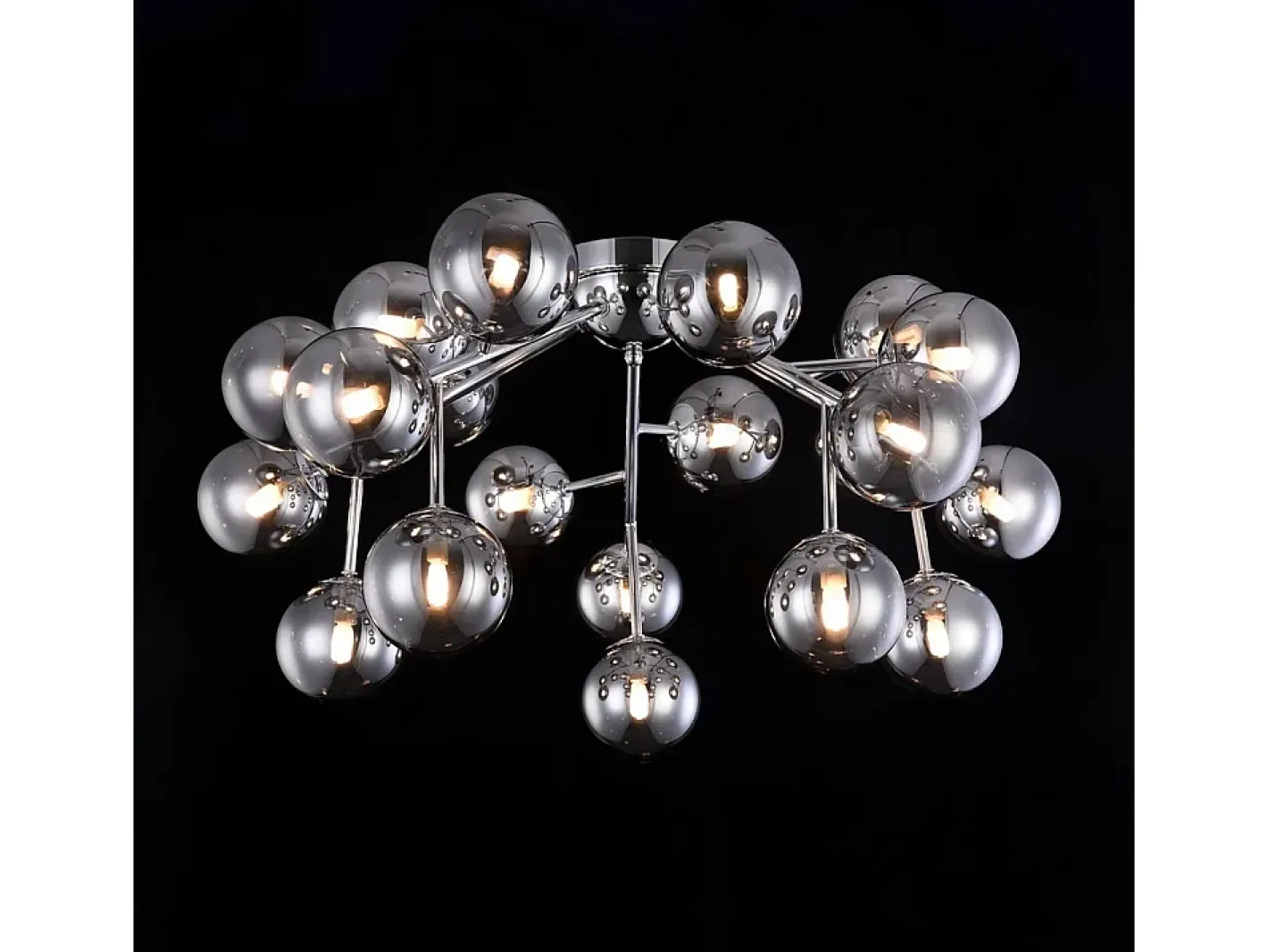 Maytoni Plafón-Dallas Plafón Semi Empotrado Cromo, 20 Luces, G9 Gris