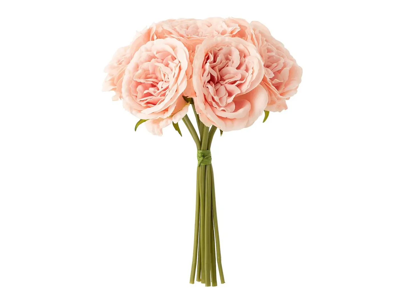 J-Line Decoración floral de plástico de 20x20x25 cm Rosa Hot