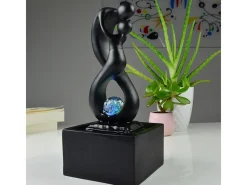 Zen Light Diseño de fuentes de interior con iluminación LED Amor Negro Hot