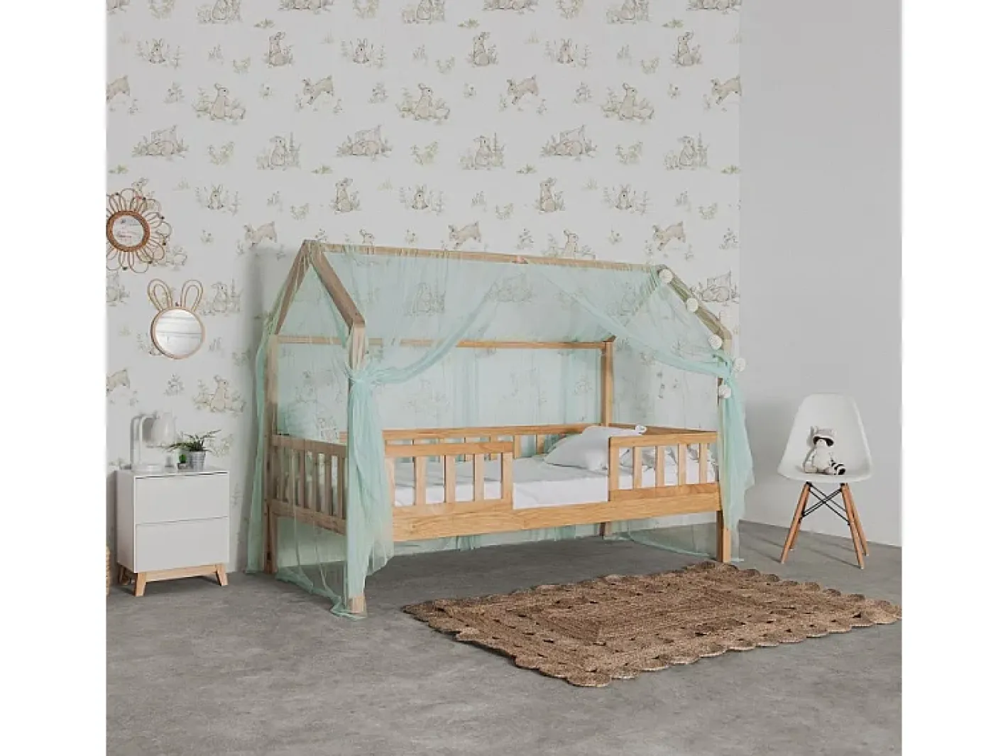 New Dosel para Swayer y Montessori tul 200x167cm Verde