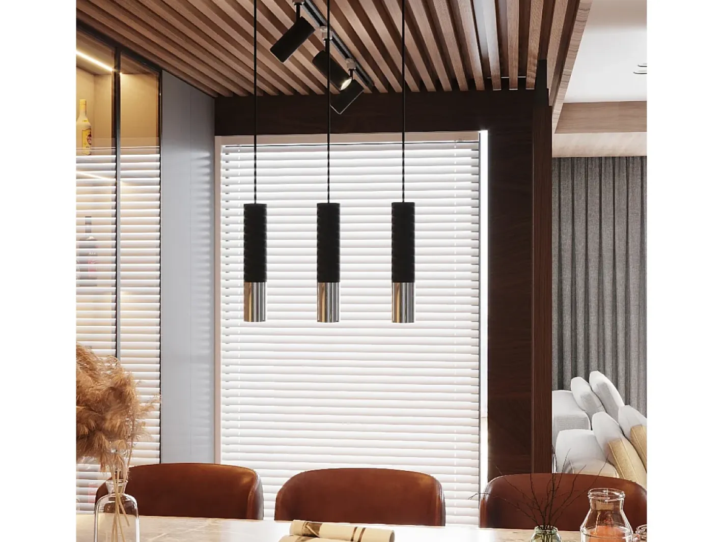 Sollux Lighting Plafón-Downlight a plafone Flush Light Nero, Cromo GU10 Downlights de superficie Flush Light Negro, Cromado GU10 Gris