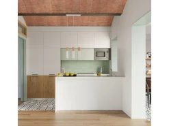 Sollux Lighting Downlight a plafone Flush Light bianco, legno naturale GU10 Focos empotrables de superficie Flush Light , Madera natural GU10 Blanco Hot