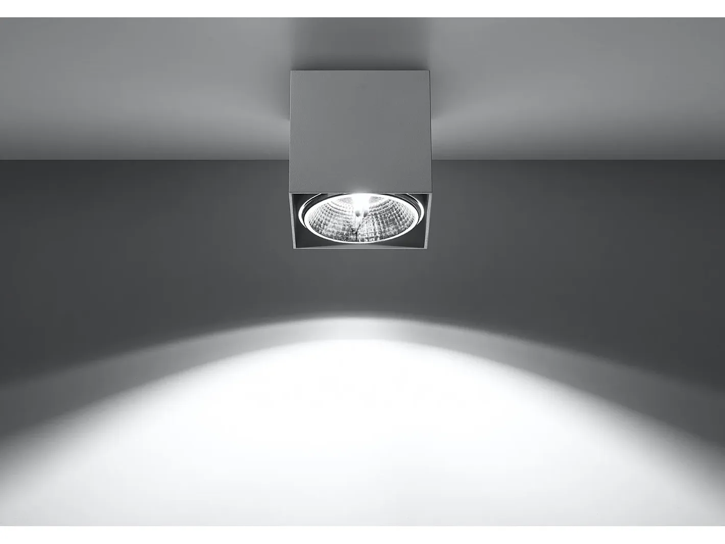 Sollux Lighting Downlight a plafone Square Incasso a luce bianca GU10 Focos empotrables de superficie Plafón cuadrado GU10 Blanco Best