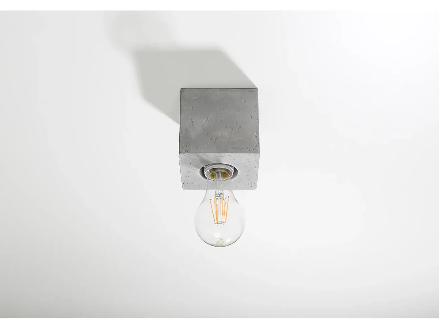 Sollux Lighting Plafón-Downlight da superficie Incasso grigio chiaro E27 Focos empotrables en superficie claro E27 Gris