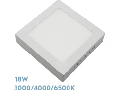 AKUNADECOR Plafón-Downlight De Superficie Gabro 18w 3000k-4000k-6500k Blanco