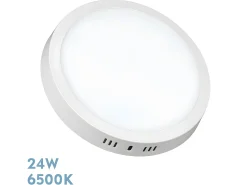 AKUNADECOR Plafón-Downlight De Superficie Thulita 24w 6500k Blanco