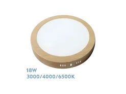 Best AKUNADECOR Downlight Diorita Redondo Color 18w 3000k-4000k-6500k Marru00f3n