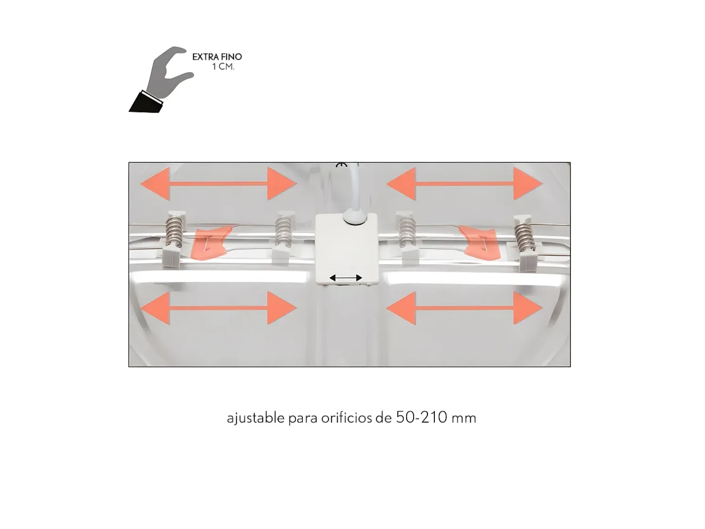AKUNADECOR Downlight Empotrable Led Modelo Providencia Cromo Plateado Sale