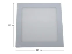 PRIMER LEADER Downlight LED Ultraslim Cuadrado 15W 1100lm 22.5x22.5cm 4000K 25000H Gris Online