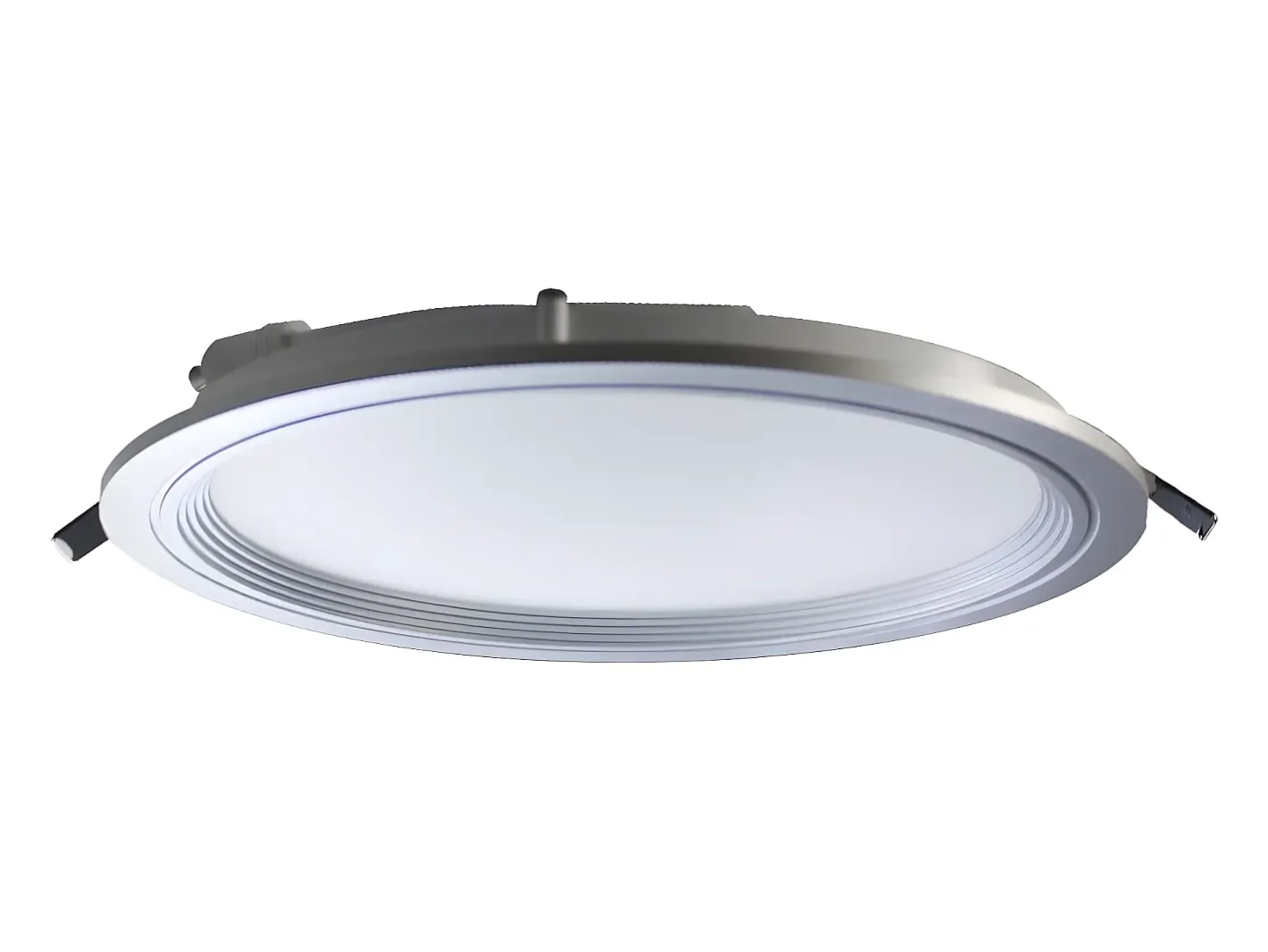 PRIMER LEADER Plafón-Downlight LED Ultraslim Empotrable Redondo 15W 1100lm Ø20,5cm 4000K Aluminio 1 Gris