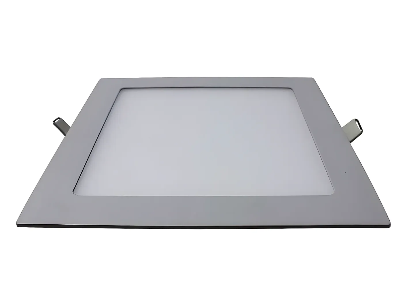 7H SEVENON Plafón-Downlight LED Ultraslim Empotrable Cuadrado 15W 1100lm 20,5x20,5cm 4000K Aluminio 7hSevenOn Gris