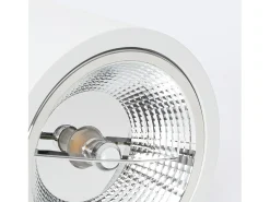 Clearance Ledkia Downlight LED 12W Circular de Superficie GU10 AR111 No Flicker 3000K Cálido Blanco