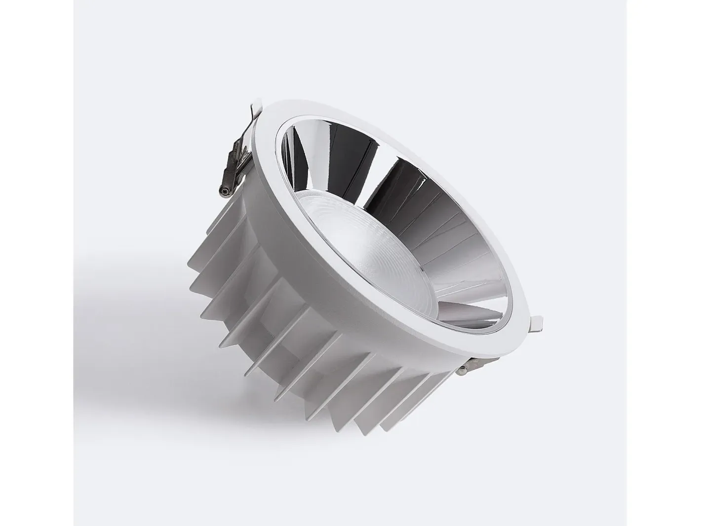 Ledkia Iluminación Exterior-Downlight LED 40W Circular Premium CRI90 Corte Ø 180 mm 2700K Blanco Cálido Transparente