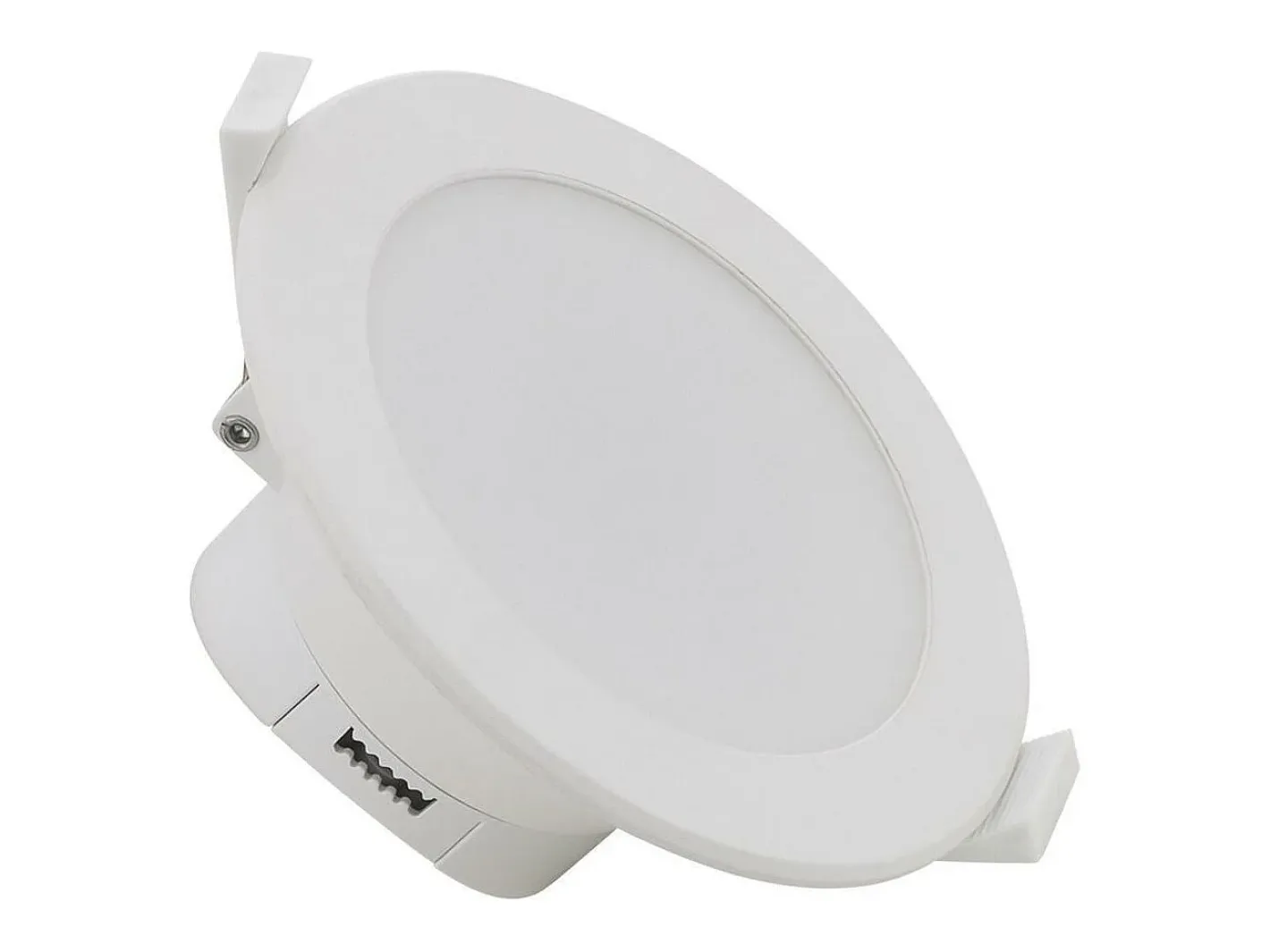 Ledkia Iluminación Exterior-Downlight LED 10W Circular Baño IP44 Corte Ø 88 mm 4000K Blanco Neutro Transparente