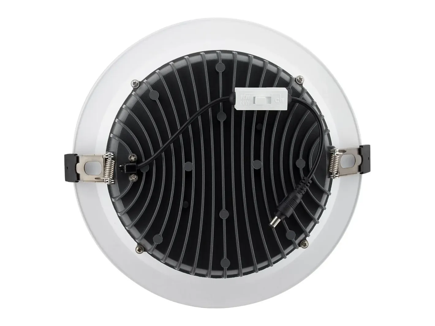 Ledkia Iluminación Exterior-Downlight LED 40W Circular AERO 130 lm/W Microprismático CCT Seleccionable Corte Ø 200 mm 3000K - 4000K - 6000K Seleccionable (Cálido-Neutro-Frío) Multicolor
