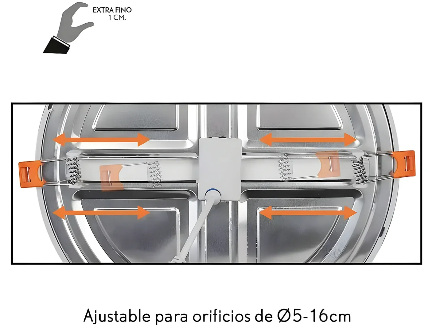 AKUNADECOR Downlight Modelo Lejania De 15w En Empotrar Blanco