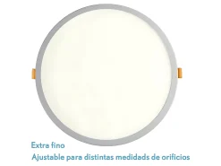 AKUNADECOR Downlight Modelo Lejania Empotrable 20w Con Corte Ajustable 5-21d Blanco