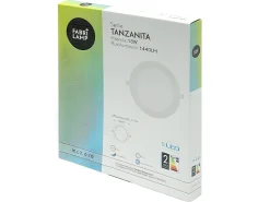 AKUNADECOR Iluminación Exterior-Downlight Redondo Tanzanita 18w 4000k 1440lm Blanco