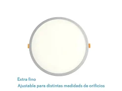 New AKUNADECOR Downlight 15w Lejania Empotrar Corte Ajustable 5-16d Blanco