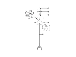 Hot Dunk - Lámpara colgante individual en aluminio satinado de Fabas Luce - LED regulable de 8 W, diseño moderno Gris
