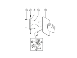 Aplique Para Pared-Dunk - Lámpara de pared redonda Fabas Luce de 2 luces - Aplique LED regulable de 16 W - Aluminio cepillado Gris
