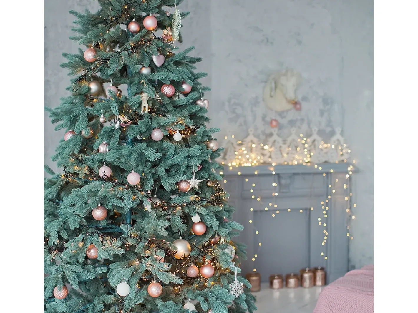 Outlet ECD Germany Luces navideñas 2016 LEDs 14,5m blanco cálido guirnalda luminosa impermeable interior/exterior IP44 iluminación para árbol de navidad Verde