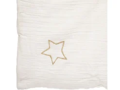 Atmosphera for Kids Ropa De Cama-Edredón de gasa de algodón 100 x 140 cm Blanco