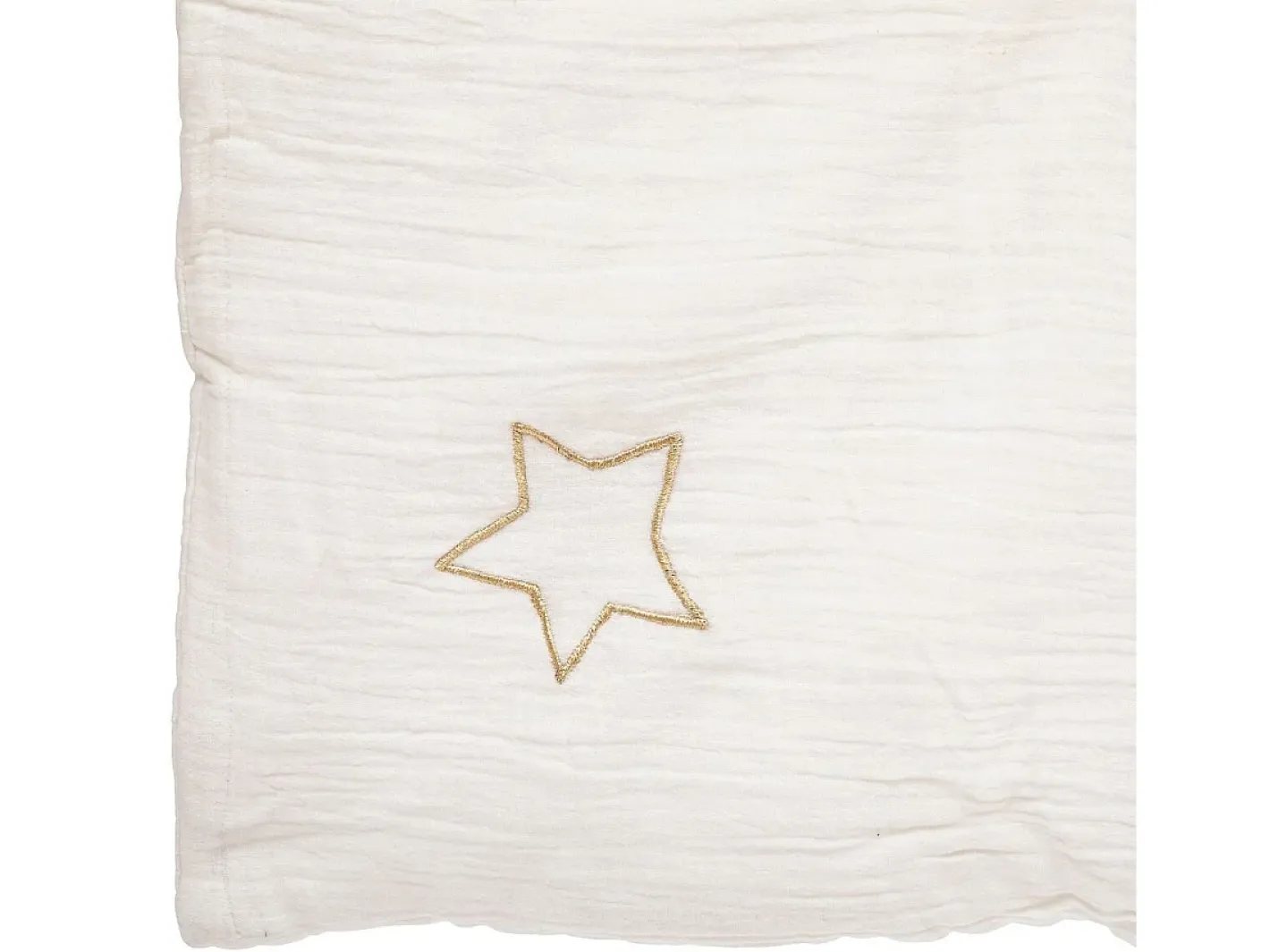 Atmosphera for Kids Ropa De Cama-Edredón de gasa de algodón 100 x 140 cm Blanco