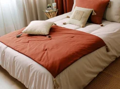 Sale ENJOY HOME Edredón Panama con borlas de yute Terracota