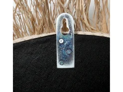 Clearance Bazar Bizar El Espejo Raffia Cowrie - Blanco Natural Multicolor