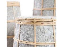Hot Bazar Bizar El Jarrón Cutie - Concreto Natural - L Gris