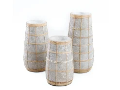 Clearance Bazar Bizar El Jarrón Cutie - Cemento Natural - M Gris