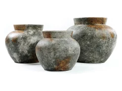 Bazar Bizar El Jarrón Funky - Antiguo - M Gris Sale