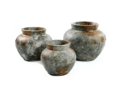 Bazar Bizar El Jarrón Funky - Antiguo - M Gris Sale
