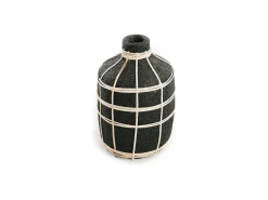 Bazar Bizar Jarrón-El Jarrón Whoopy - Natural - M Negro