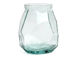 Online Bazar Bizar El Jarrón Wide Origami - Azul