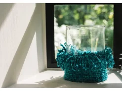 Bazar Bizar Portavelas Y Vela-El Portavelas Oh My Gee - Aqua - XL Azul