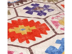 Garden Furniture Alfombra De Salón-Elsje Alfombra lavable antideslizante 120x180 cm Multicolor
