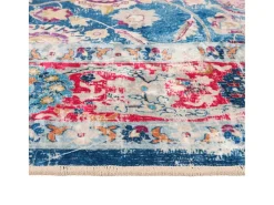 Garden Furniture Elsje Alfombra lavable antideslizante multicolor 160x230 cm Azul Discount
