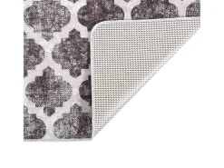 Garden Furniture Alfombra De Salón-Elsje Alfombra lavable antideslizante multicolor 120x180 cm Gris