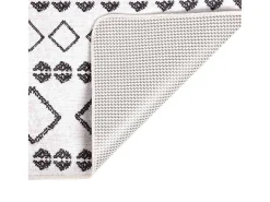 Garden Furniture Elsje Alfombra lavable antideslizante y blanco 120x170 cm Negro Online