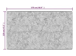 Garden Furniture Elsje Alfombra lavable antideslizante y blanco 120x170 cm Negro Online