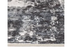 Garden Furniture Alfombra De Salón-Elsje Alfombra lavable antideslizante multicolor 80x300 cm Gris