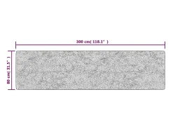 Discount Garden Furniture Elsje Alfombra lavable antideslizante 80x300 cm Beige