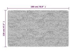 Best Garden Furniture Elsje Alfombra lavable antideslizante 120x180 cm Gris antracita