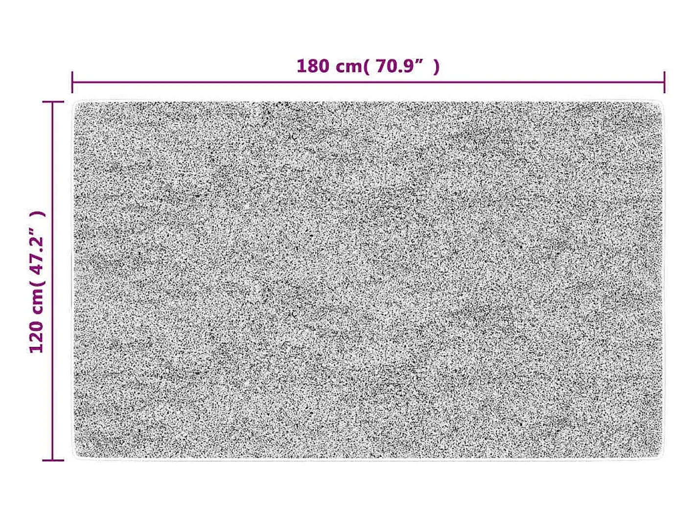Best Garden Furniture Elsje Alfombra lavable antideslizante 120x180 cm Gris antracita