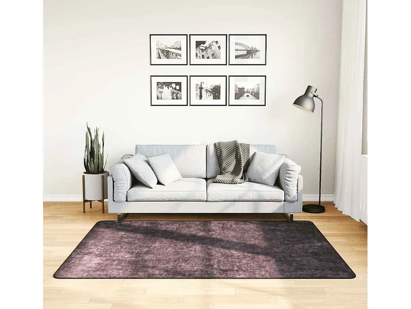 Best Garden Furniture Elsje Alfombra lavable antideslizante 120x180 cm Gris antracita