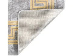 Garden Furniture Alfombra De Salón-Elsje Alfombra lavable antideslizante 160x230 cm Gris